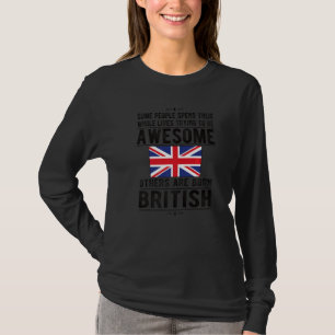 Awesome British Flag Great Britain British Roots T-Shirt