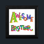 Awesome Brother T-shirts and Gifts Gift Box<br><div class="desc">Awesome Brother T-shirts,  buttons,  bags,  cards,  keychains,  and more with a multicolored text design that's cheery and bright,  perfect for big brothers,  little brothers,  new brothers! If you have the world's best brother,  he'll love our Awesome Brother apparel and gifts.</div>