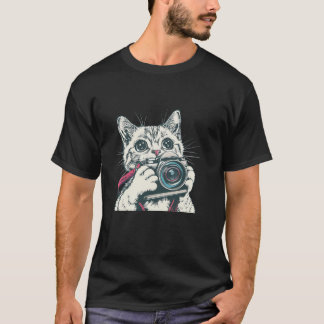 Awesome Camera Cat for travelling and taking Photo T-Shirt
