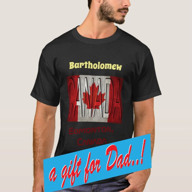 Awesome Canada Flag Name T-Shirt (Creator Uploaded)
