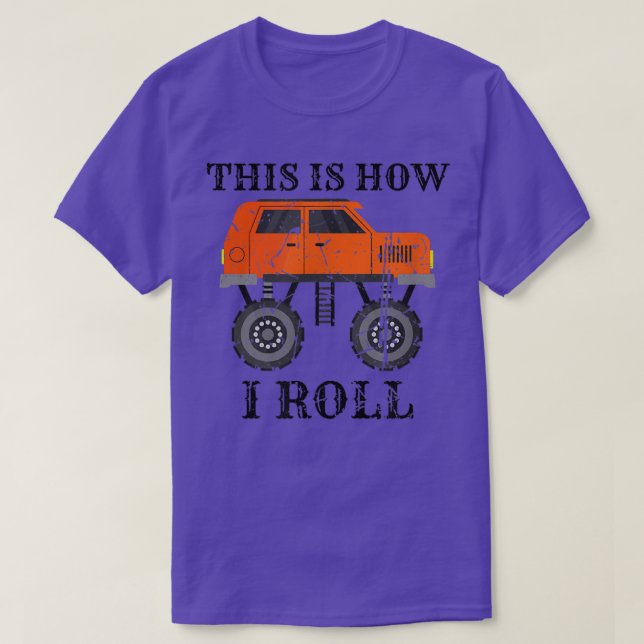 Awesome Car Truckers Cool Monster Truck This Is Ho T-Shirt (Design Front)