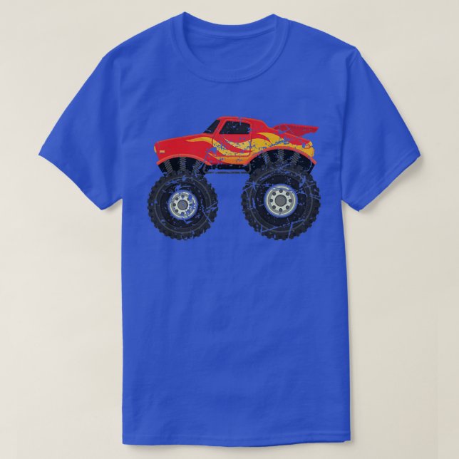 Awesome Car Trucks Cool Red Monster Truck Trucker  T-Shirt (Design Front)