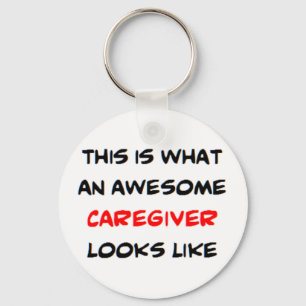 awesome caregiver key ring
