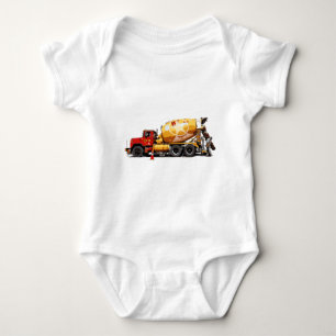 Awesome Cement Truck #6 Baby Bodysuit