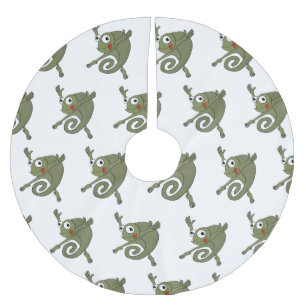 Awesome Chameleon Brushed Polyester Tree Skirt