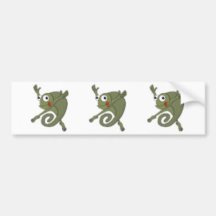 Awesome Chameleon Bumper Sticker