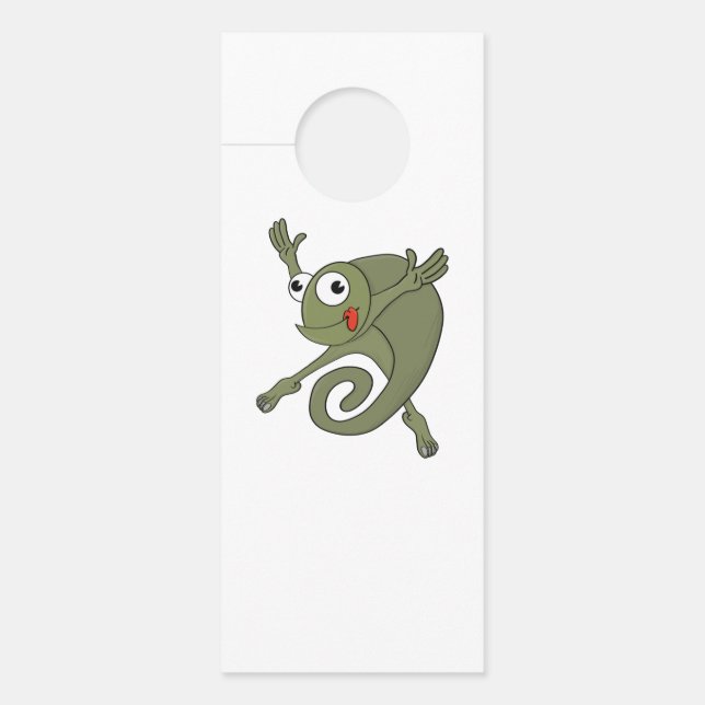 Awesome Chameleon Door Hanger (Front)