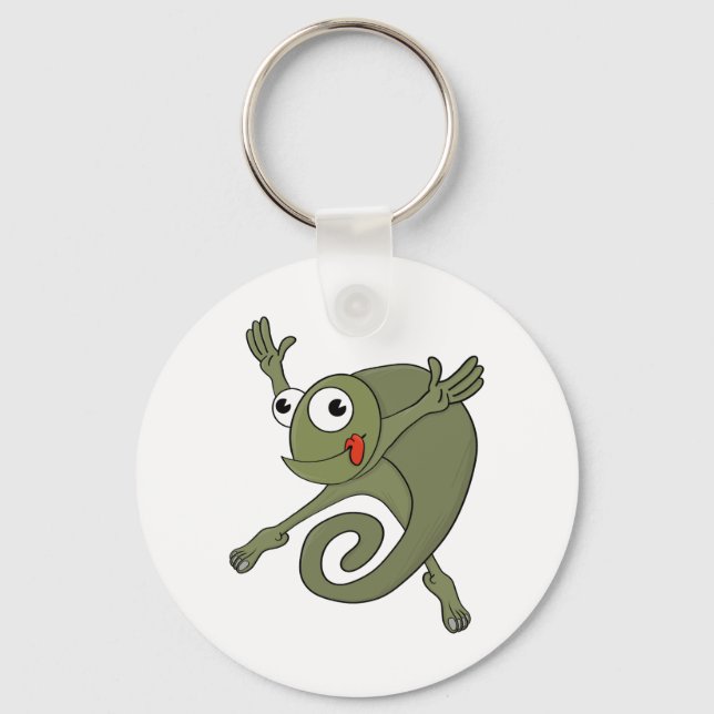 Awesome Chameleon Key Ring (Front)