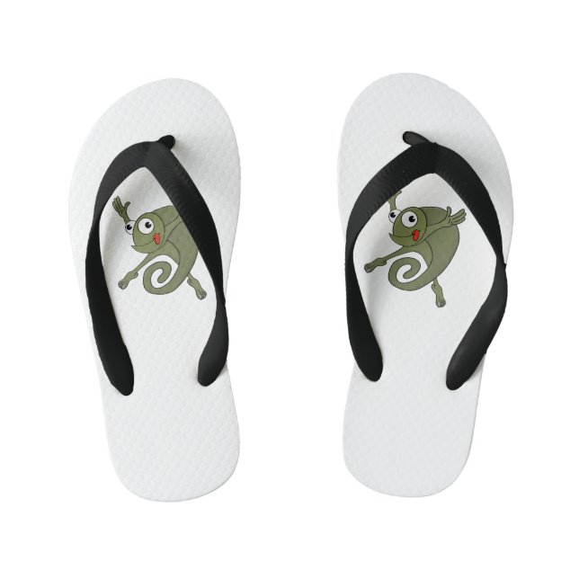Awesome Chameleon Kid's Thongs (Footbed)