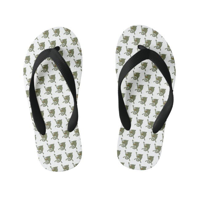 Awesome Chameleon Kid's Thongs (Footbed)
