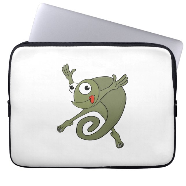 Awesome Chameleon Laptop Sleeve (Front)