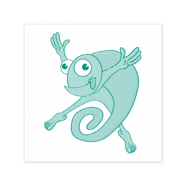 Awesome Chameleon Self-inking Stamp (Design)