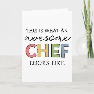 Awesome Chef Gifts   Best Chef Ever Funny Gift Card