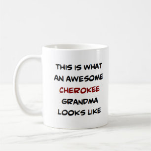 awesome cherokee grandma coffee mug
