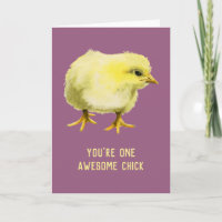 Awesome Chick Funny Baby Chicken Birthday