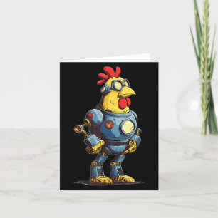 Awesome Chicken Robot For Future Animals Lovers  Card