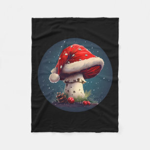 Awesome Christmas Mushroom For Boys And Girls Fleece Blanket