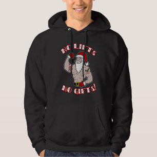 Awesome Christmas Santa NO LIFTS NO Workout Hoodie