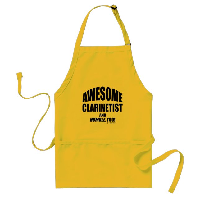 Awesome Clarinetist Standard Apron (Front)