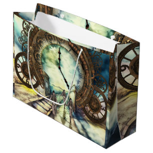 awesome clockwork large gift bag