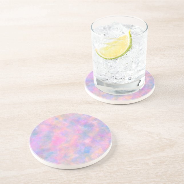 Awesome Combination of Pastel Colours  Coaster (Side)