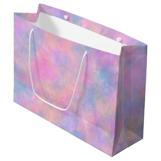 Awesome Combination of Pastel Colours  Large Gift Bag (Front Angled)