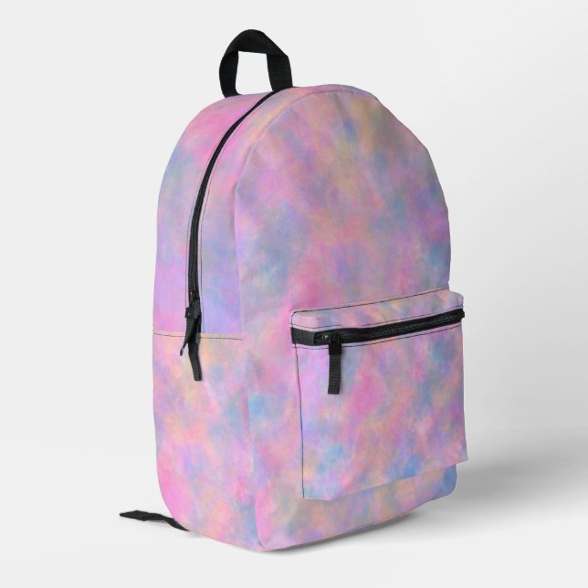 Awesome Combination of Pastel Colours  Printed Backpack (Back Corner Left)