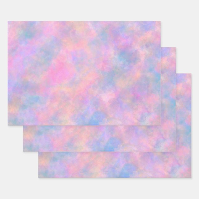 Awesome Combination of Pastel Colours  Wrapping Paper Sheet (Set)