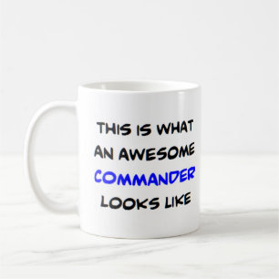 awesome commander coffee mug