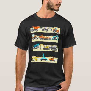 Awesome Construction Vehicles   Trucks kids Boys T-Shirt