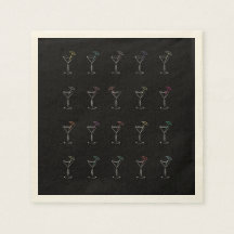 Awesome Cool Neon Martini Glasses