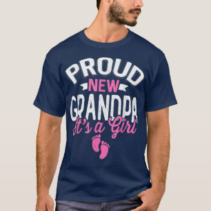 Awesome Cool Proud New Grandpa It's A Girl Gender T-Shirt