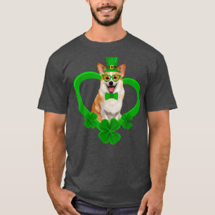 Awesome Corgi Saint Patricks Day Dog Dad Mum T-Shirt