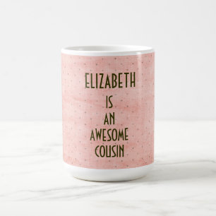 AWESOME COUSIN Easy Personalised Mug Add Name Gift