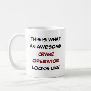 awesome crane operator coffee mug