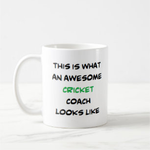 awesome cricket coach coffee mug