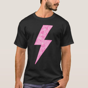 Awesome Cute PINK Camo Lightning Bolt T-Shirt