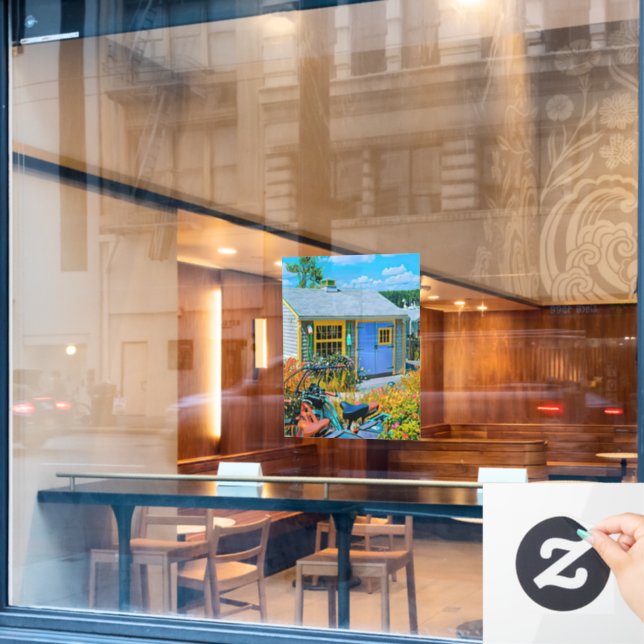 Awesome Cycling Painting (Cafe Window)