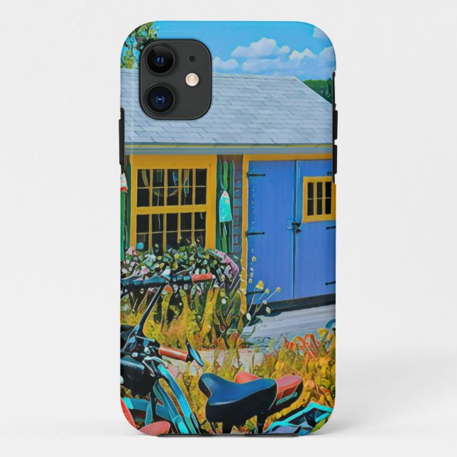 Awesome Cycling Painting Case-Mate iPhone Case (Back)