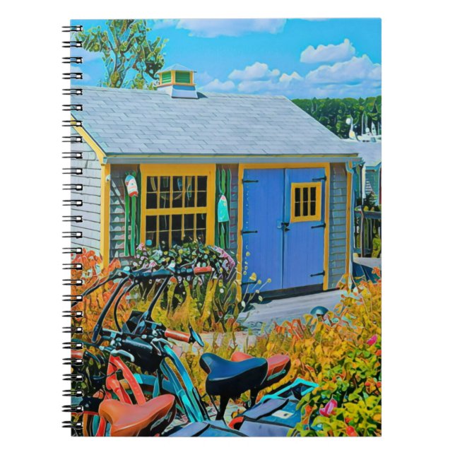 Awesome Cycling Painting Notebook (Front)