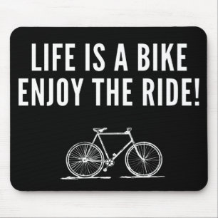 awesome cycling quote mouse pad