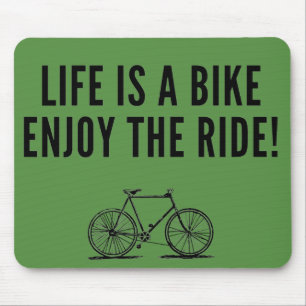 awesome cycling quote mouse pad