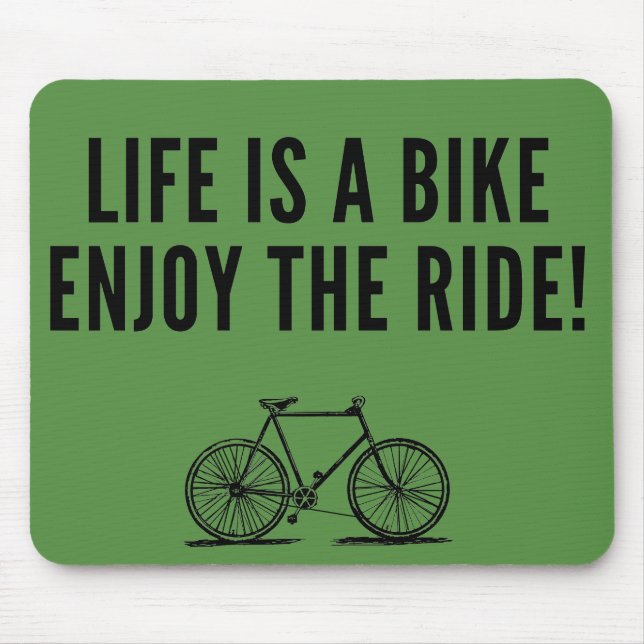 awesome cycling quote mouse pad (Front)