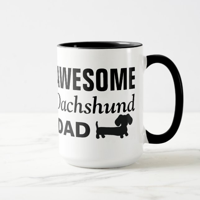 Awesome Dachshund Dad Coffee Mug (Right)