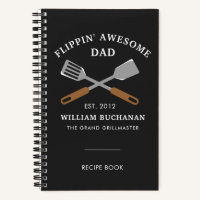 Awesome Dad BBQ Father Personalised Recipe