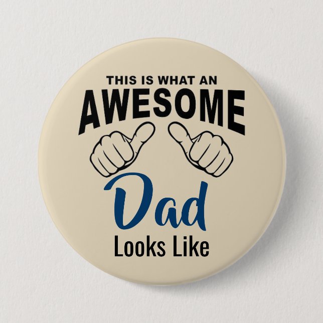Awesome Dad Button (Front)