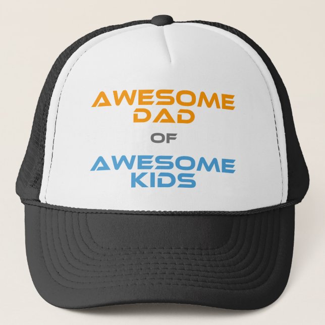Awesome Dad of Awesome Kids Trucker Hat (Front)