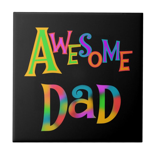 Awesome Dad T-shirts and Gifts Tile (Front)