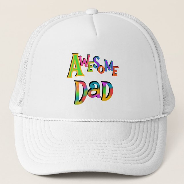 Awesome Dad T-shirts and Gifts Trucker Hat (Front)