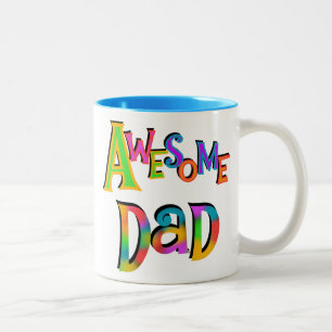 Awesome Dad T-shirts and Gifts Two-Tone Coffee Mug